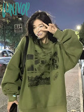 Lunivop Harajuku Fashion Graphic Sweatshirts Women Korean Style Streetwear Hoodies Grunge Kpop